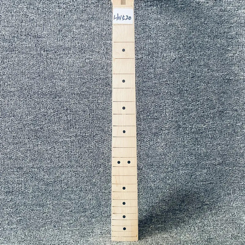 HN520 Banana Headstock Electric Guitar Neck Custom Order Unfinished Maple Wood 22 Frets for DIY NO Frets