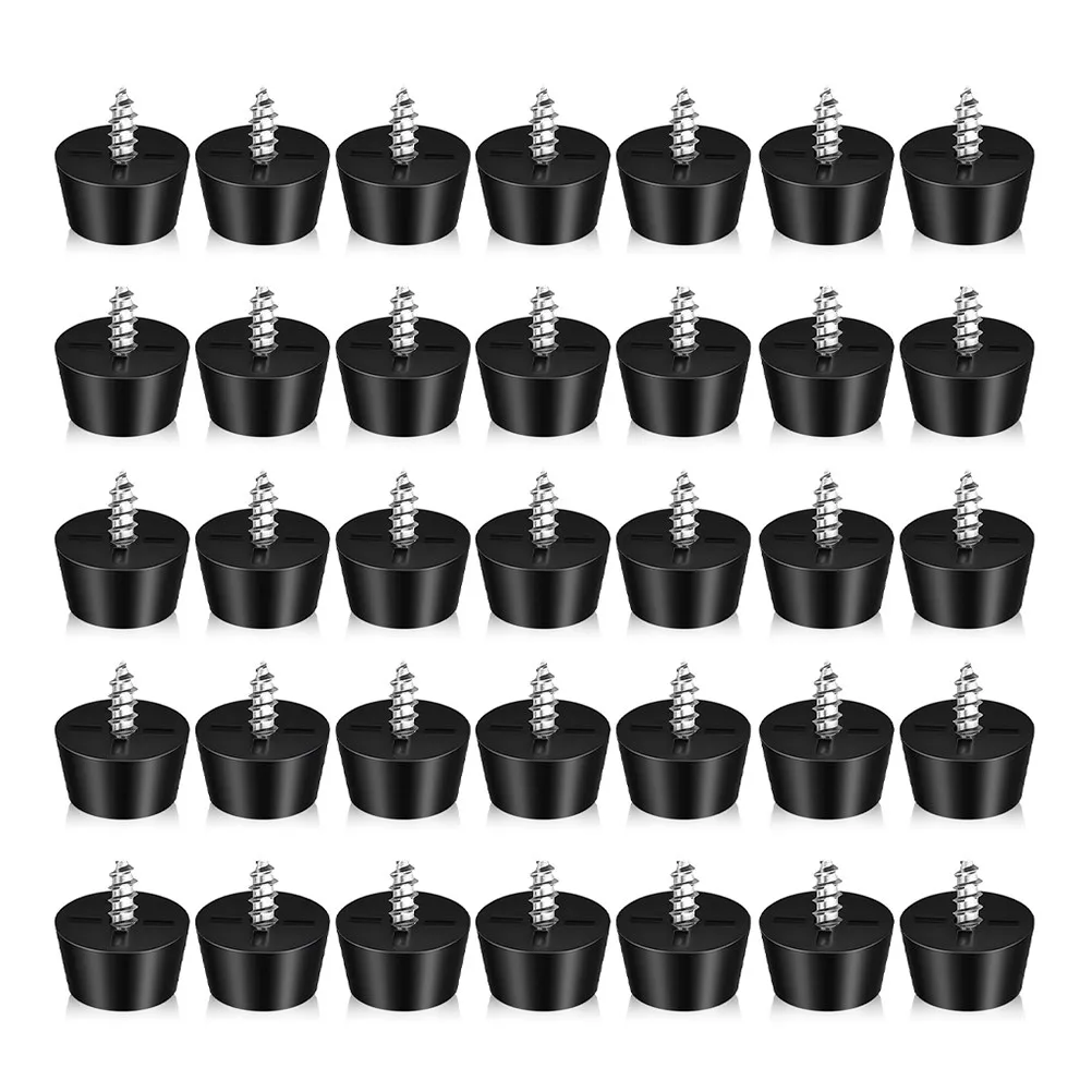 100Pcs Furniture Shock Absorber Pads Anti Slip Rubber Foot Pads Wear Resistant Table Leg Protectors Chair Feet Levelers Noise