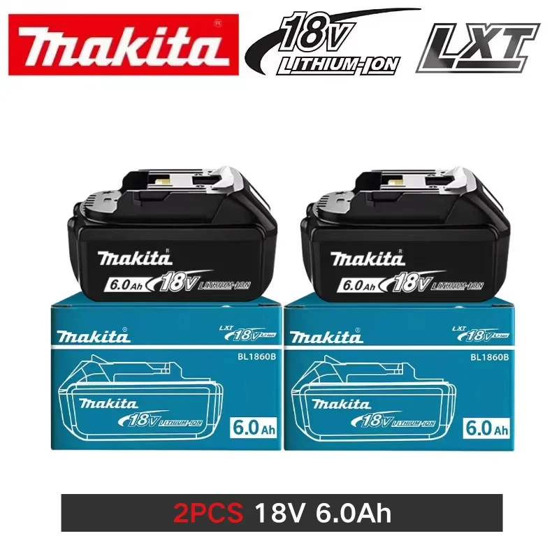 100% originele Makita-batterij, 18V 6.0Ah lithiumbatterij, Makita DDF487 BL1830B BL1815 BL1830 BL1840 BL1850B 18V batterij voor elektrisch gereedschap