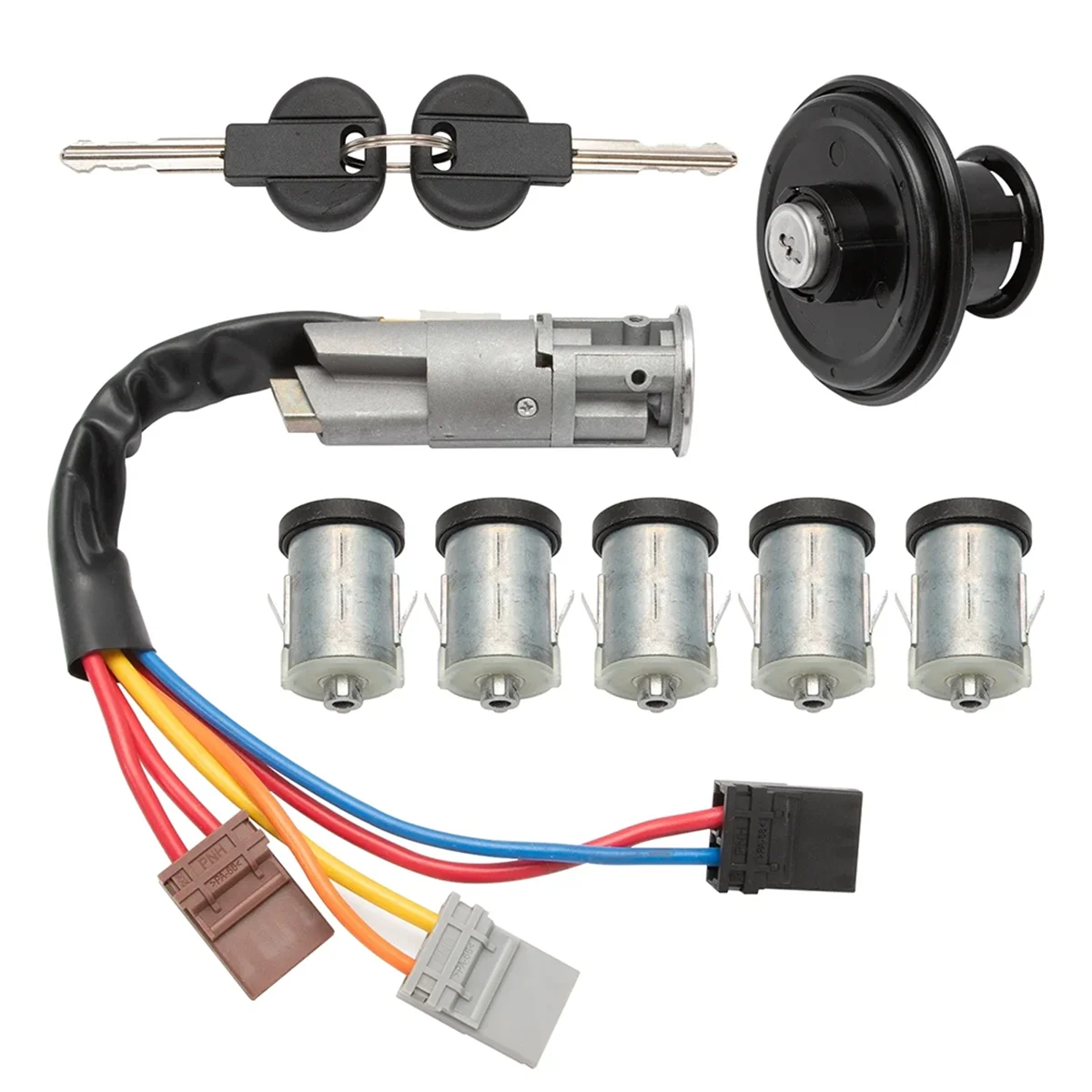 Lock Set Ignition Switch Kit 4162F4 4162L9 4162S1 4162-S1 for Citroen Jumpy Peugeot Expert Fiat Scudo Door Lock Barrels