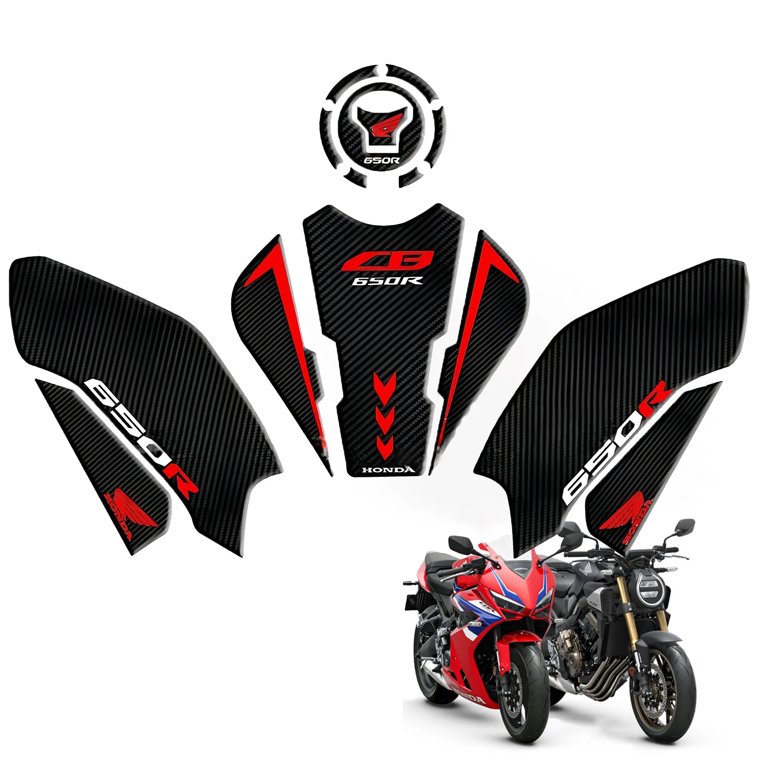 Рисунок 6 - Наклейка на бак для термоизоляции CB650R