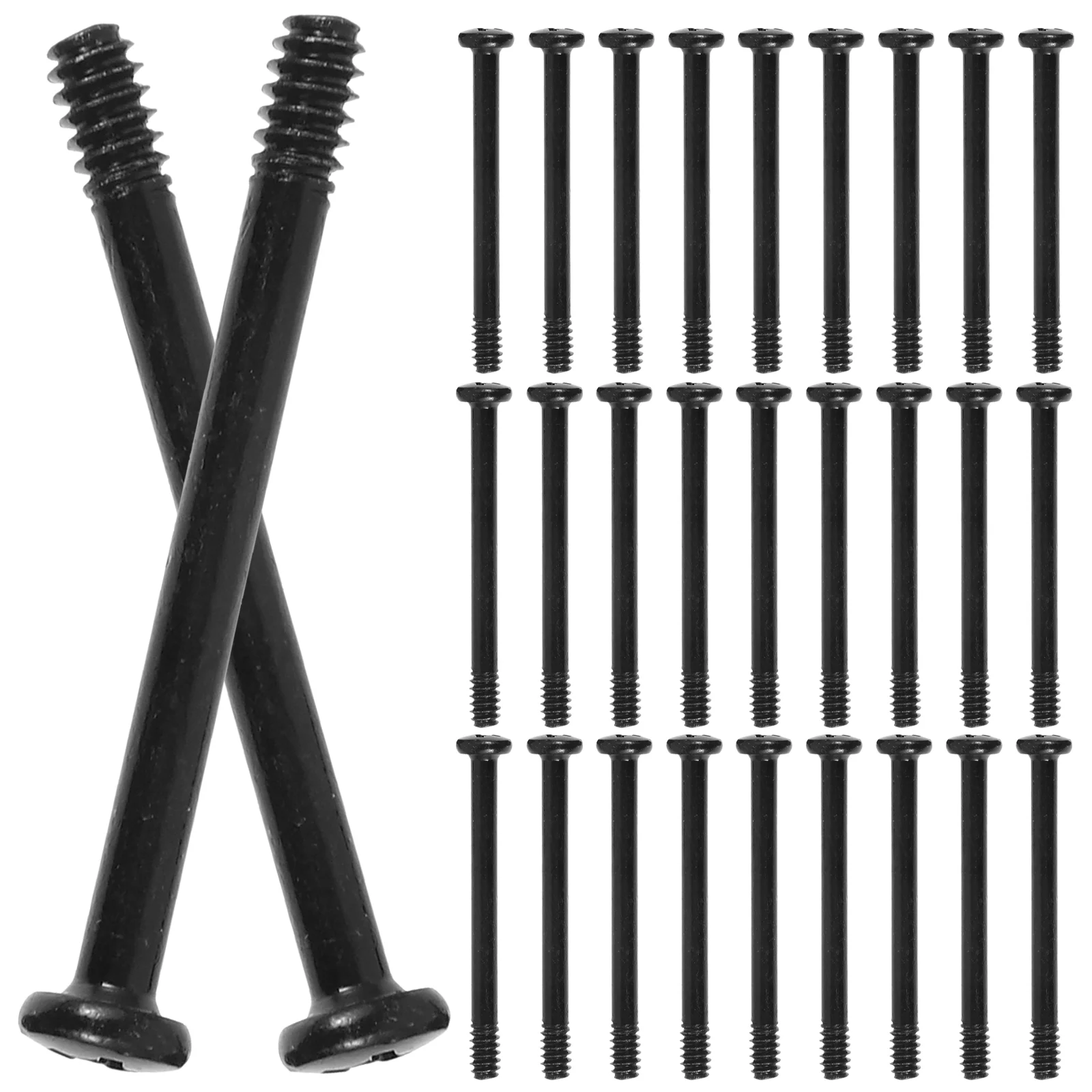 50 Pcs Computer Accessories Case Fan Screw Anti Vibration Metal Screws Mounting Pin Long Accessory Desktop