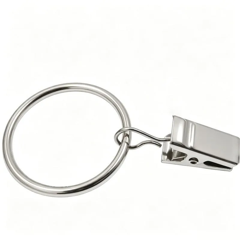25mm Curtain Clip Rings 76 pcs, Sturdy Metal Ring, Rust Resistant Finish, for Bedroom Window Curtains view 6