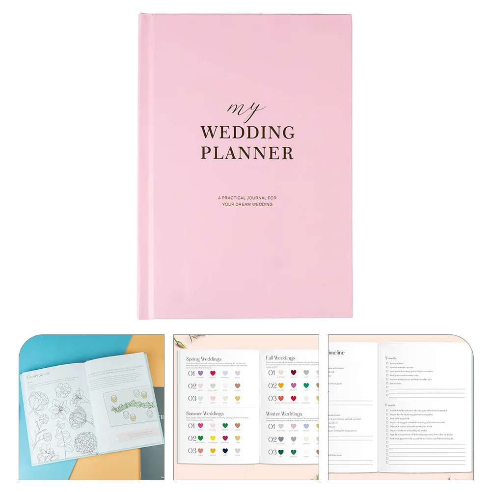 Wedding Book Bride Planner Planning Notepad Portable Bridal Shower Gift for Gifts