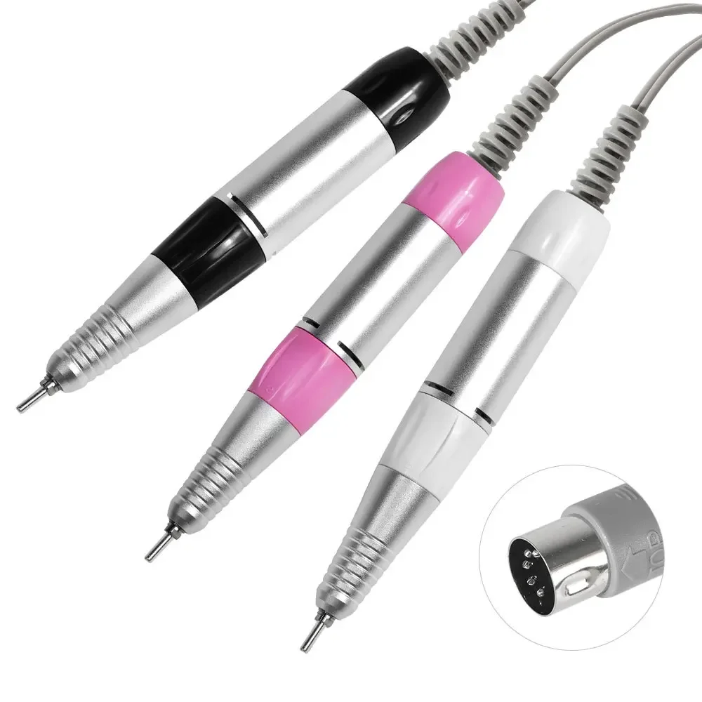 Penna per trapano elettrico per unghie spina a 5 pin accessori per trapano per unghie professionale manico per affilare i File strumenti per Pedicure per Manicure portatile