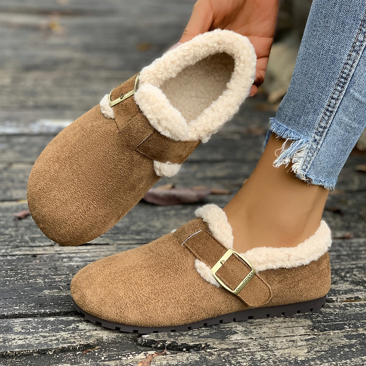 

Women Ankle Boots Thickened Fluff Designer Women Shoes 2025 New Trend Winter Flat Shoes Women Plush Warm Fashion Snow Boots