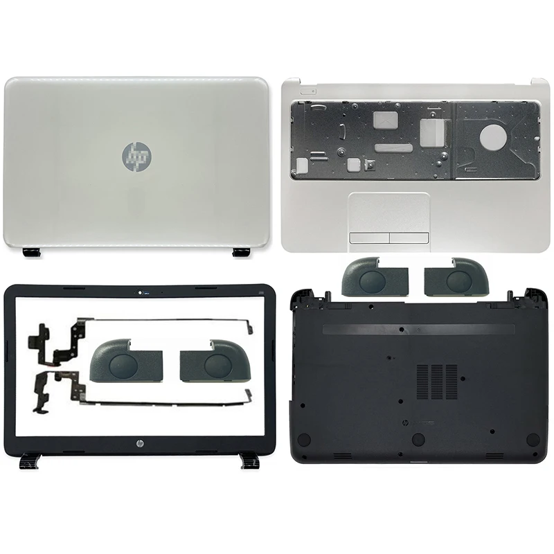 For HP 15-H 15-Z 15-G 15-R 15-T 250 G3 255 G3 Laptop LCD Back Cover Front Bezel Palmrest Bottom Cover Foot Pad White