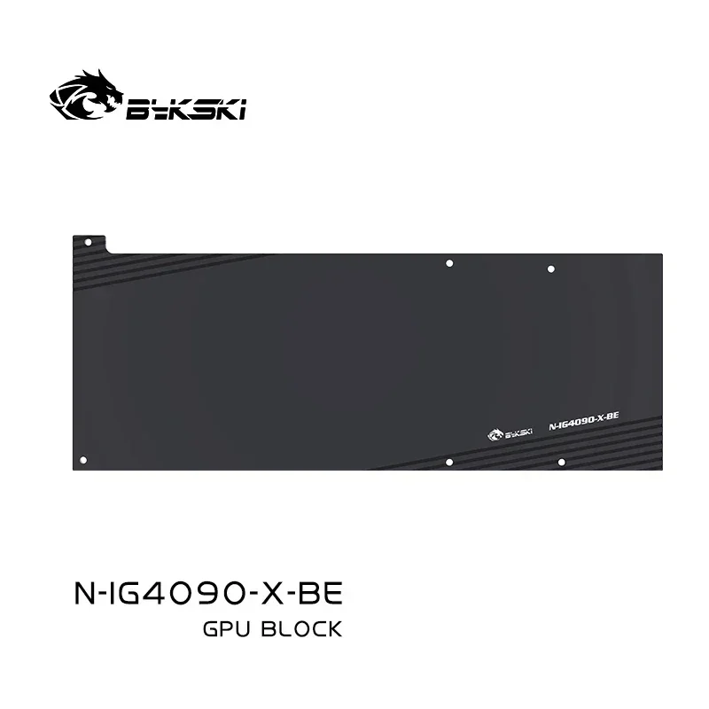 Bykski GPU كتلة المياه لـ iGame GeForce RTX 4090 بطاقة توربينية واحدة / مشعاع تبريد نحاسي RGB AURA N-IG4090-X