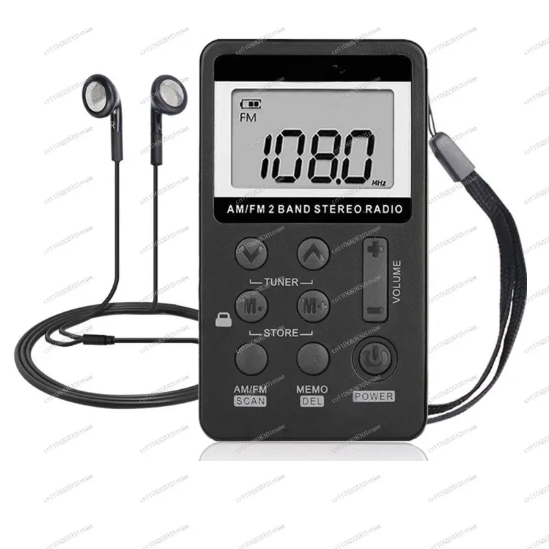 Mini Portable Digital Display AM FM Radio USB Rechargeable Small Pocket Radio