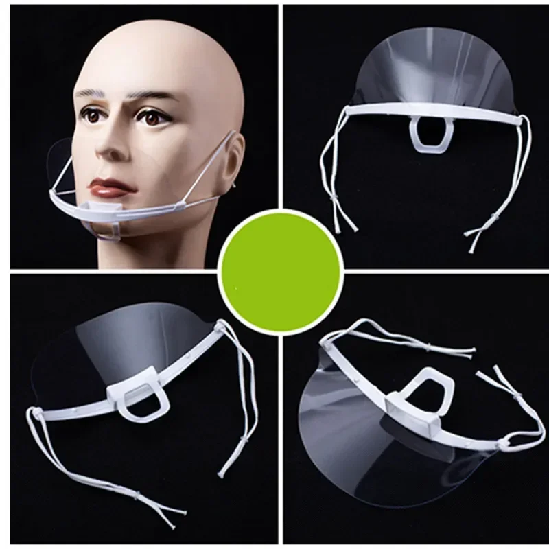 1pcs Plastic Clear Mask on the Mouth Permanent Makeup Tattoo Supplies Prevent Spittle Anti-fog Transparent Lens Tatoo Accessory