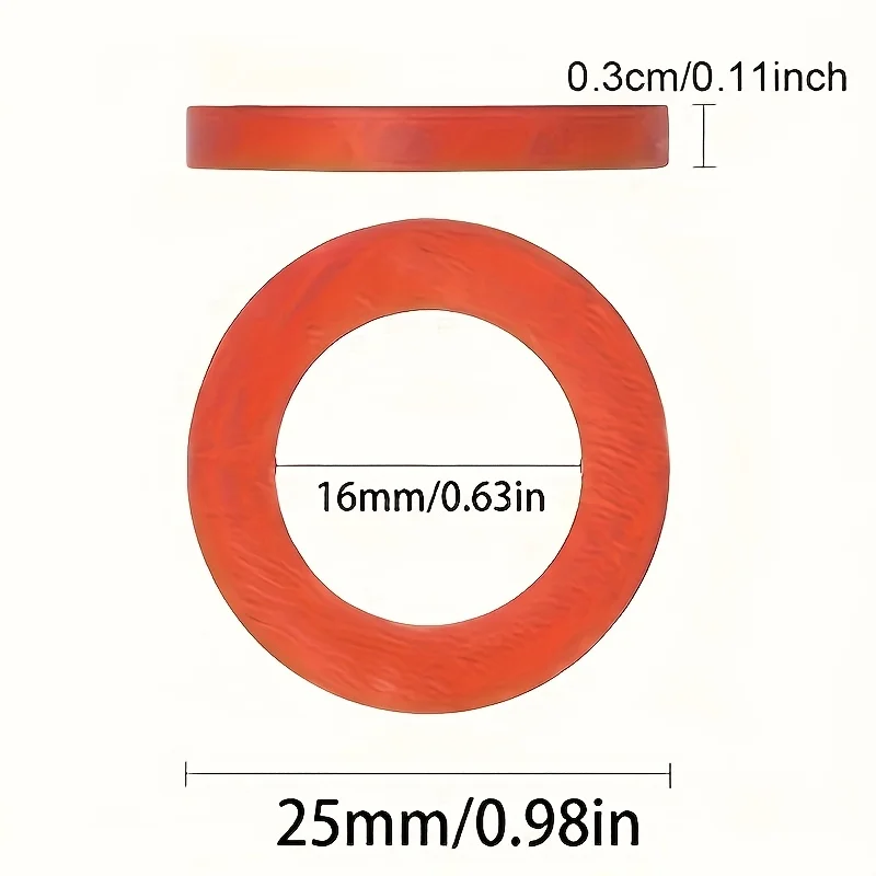 40pcs Durable Long Lasting Silicone Tap Washers Leakproof Sealing Rings Replacement Gaskets for Garden Hose Fittings