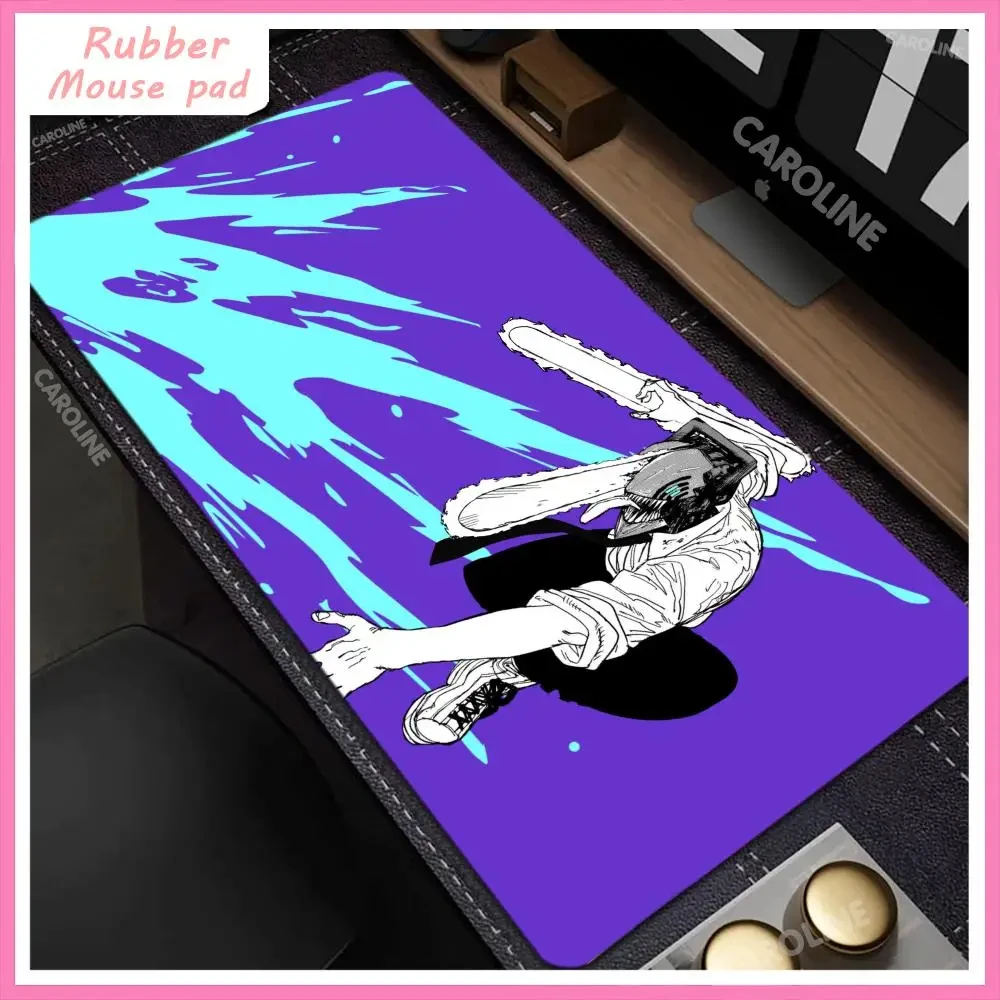 Chainsaw Man rubber Mousepad Computer Accessories Gamer Keyboard Pad Office Pads Pc Extended Carpet Large Game Mat stable mat