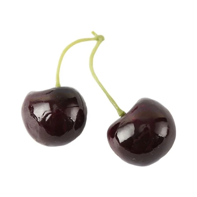 10 Pair False Cherries Simulations Cherries Fruit Artificial Cherry Decorations 15UB