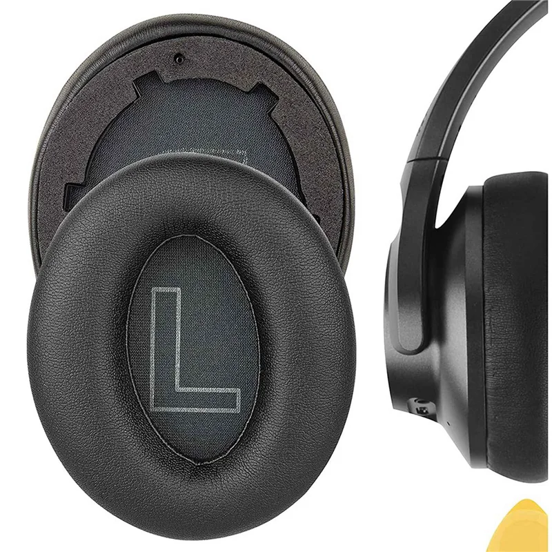 FULL-4 قطع من وسادات الأذن البديلة المصنوعة من الجلد البروتيني لسماعات Anker Soundcore Life Q20، Q20BT