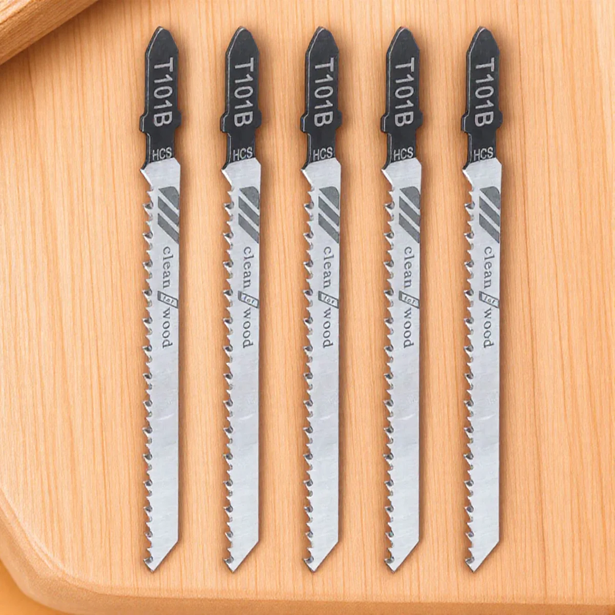 T Shank Jigsaw Blade Set for Wood and Metal Cutting Compatible with T101B T101D T144D T101BR T244D T127D T111C T111D 100mm HCS