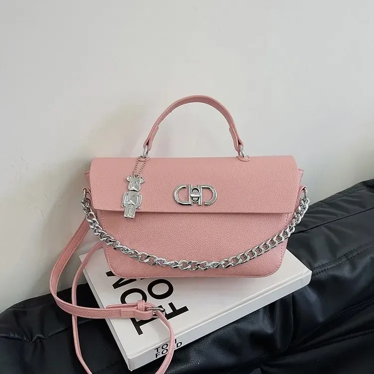 

2025 Women's Anti-Theft Lock Vegan Leather Bag 2-Way Convertible Crossbody Tote 15 Laptop Sleeve Hidden Pockets