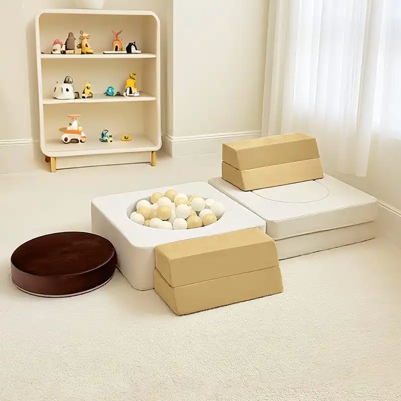 Multifunctional Children Sofa Bed Modular Foam Block Soft Flannel Creative Playroom Furniture Set