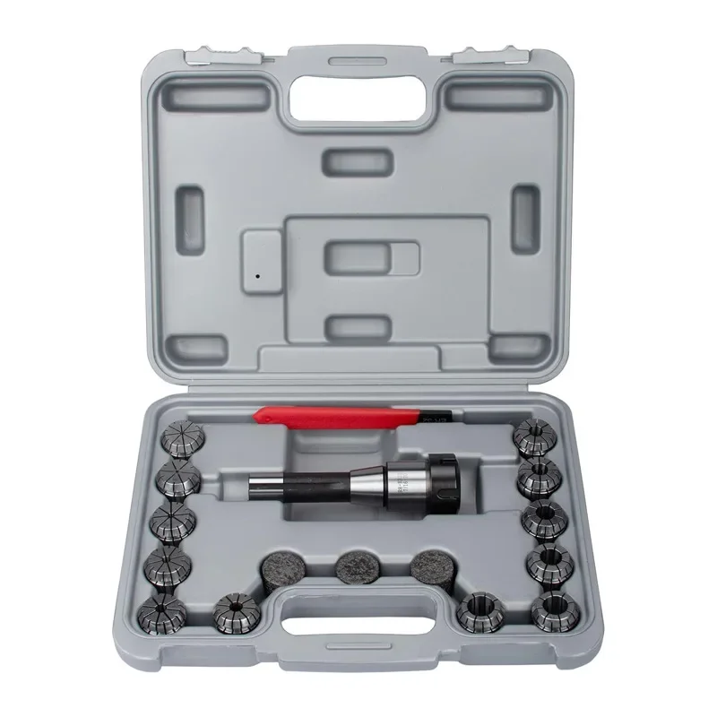 R8-ER40-7/16 Portautensili con pinza a molla ER40 Pinza da 15 pezzi in pollici con set di chiavi R8-ER40