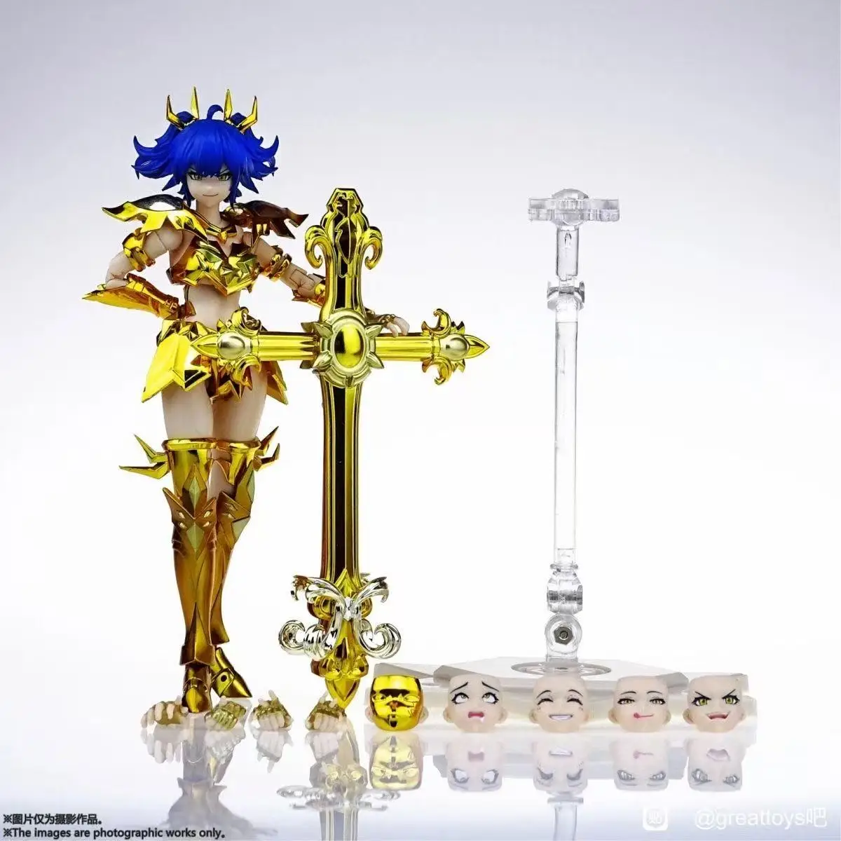 สั่งจองล่วงหน้า Great Toys/GT Saint Seiya Myth Cloth EX Cancer Pamela Holy Contract ฟิกเกอร์นักรบหญิงแห่งราศีกรกฎ รุ่นแอคชั่น
