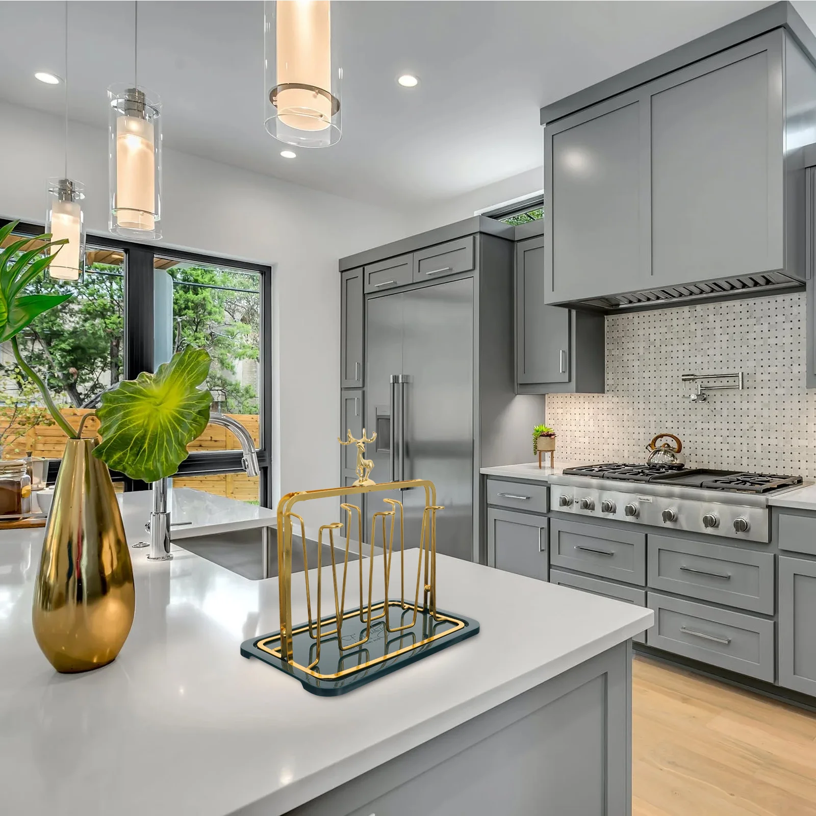 

1 комплект, 1 комплект, настольная подставка для чашек, полка для хранения стеклянной посуды, бытовой органайзер, железная стойка, кухонный компактный сушильный лоток в комплекте