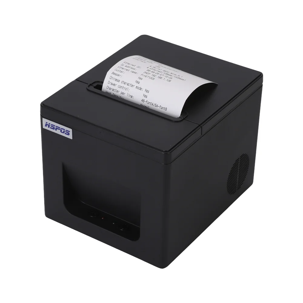 

New Low Price Thermal Receipt Printer HS-KL80 80mm 180mm/s Black Appearance With USB LAN Interface Products In Stock