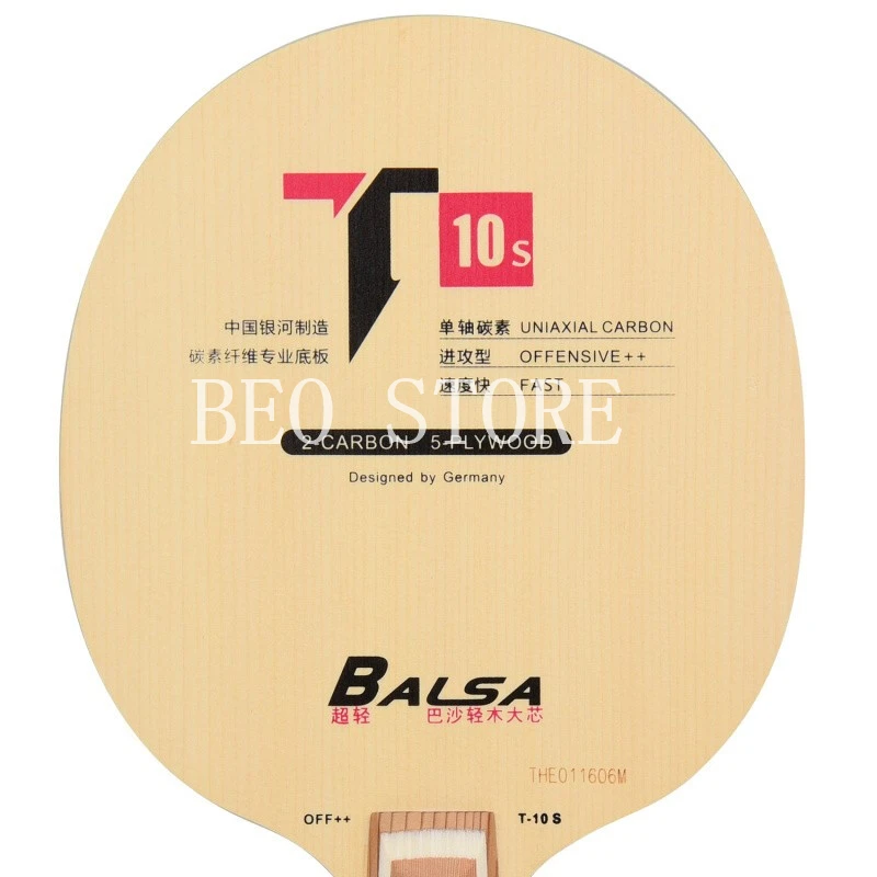 Original Galaxy Yinhe T10S T-10S Cypress Balsa Carbon Table Tennis Blade for Ping Pong