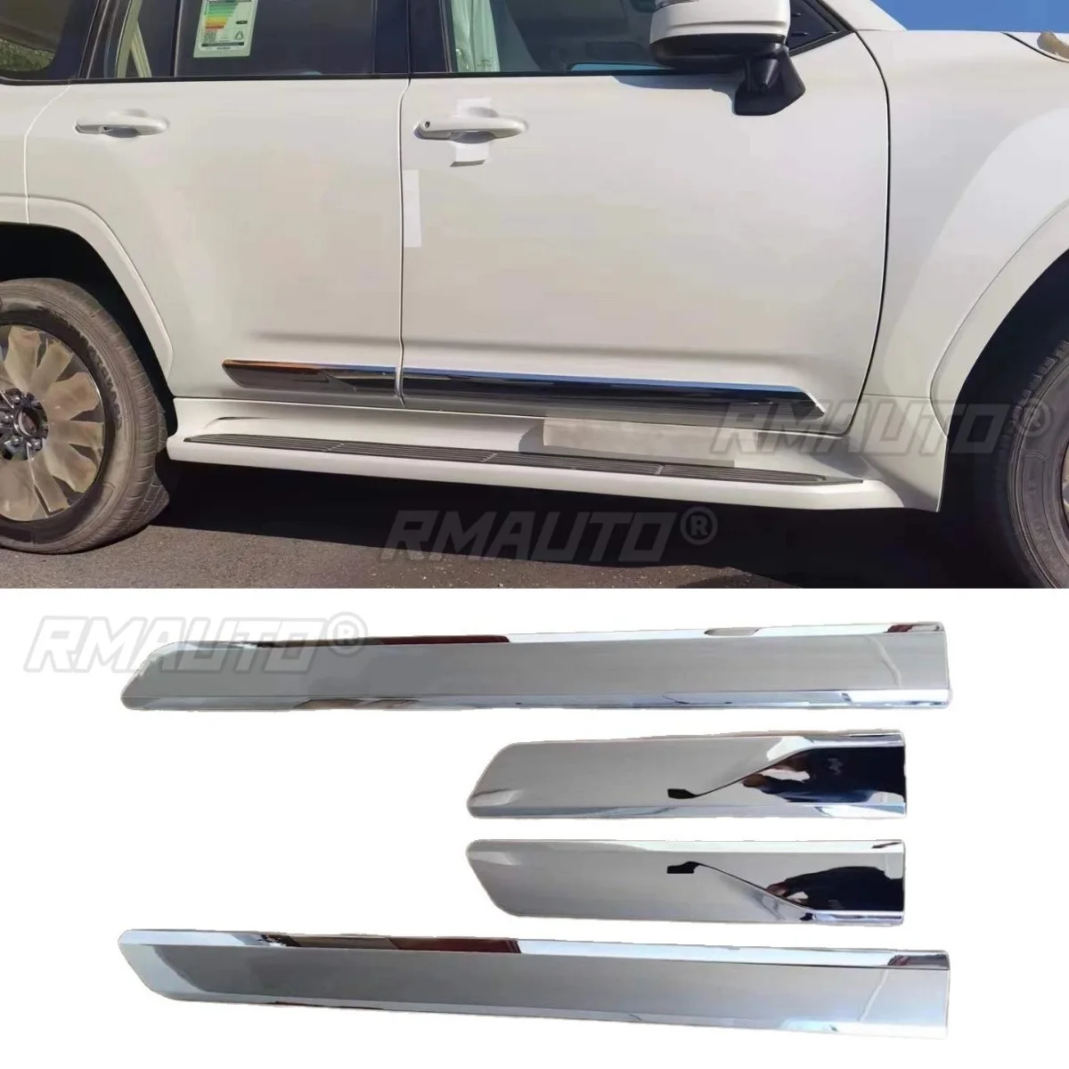 

For Toyota Land Cruiser LC300 Car Side Skirt Lip Spoiler Extension Diffuser Guard Car Side Skirt Splitter Apron Car Accessories