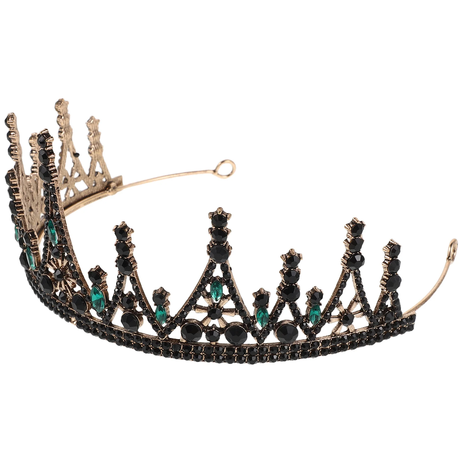 

Baroque Wedding Crown Rhinestone Crystal Bridal Tiara Headpiece Retro Queen Hair Jewelry Princess Birthday Crown Vintage