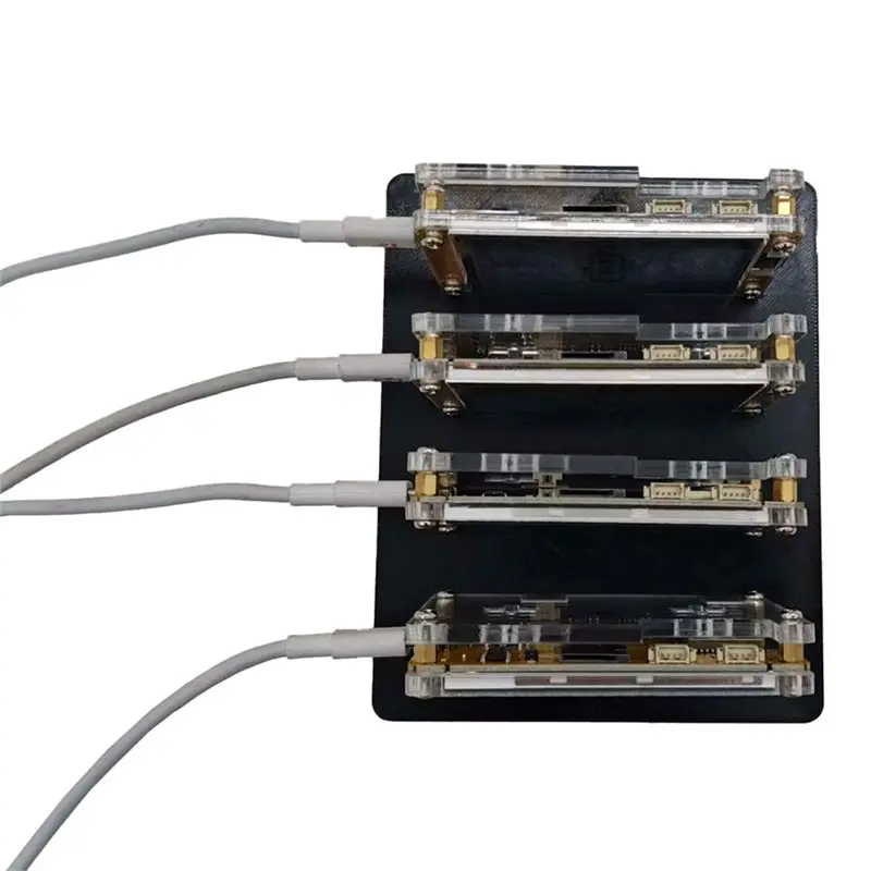 A98E-For Upgraded Harshrate Bitcoin Crypto Solo Lottery Miner 4 Slots Stand 2.8 Inch Bracket For Nmminer Nerdminer