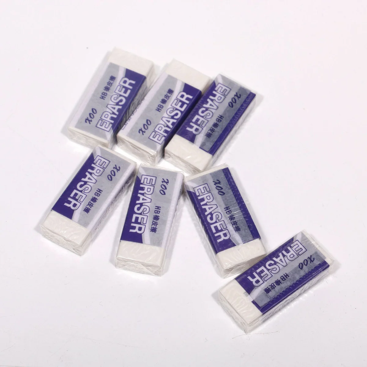 

20pcs 2B Exam Eraser For School Students Drawing Office Use Clean Pencil Removal Stationery Supplies Student Essentials