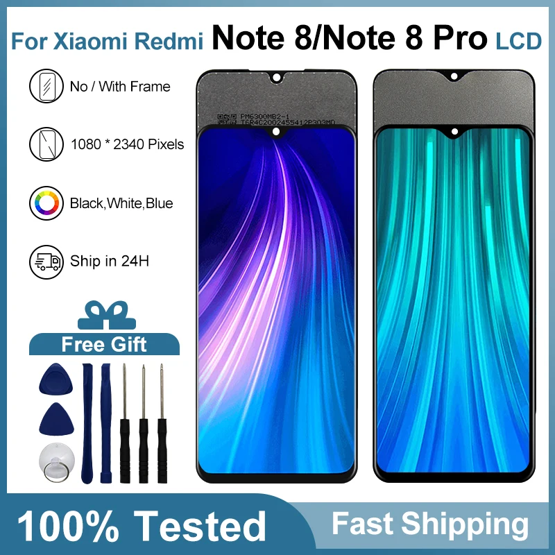 High Quality For Xiaomi Redmi Note 8 Display M1908C3JH LCD Touch Screen Digitizer For Redmi Note 8 Pro Display Replacement Parts