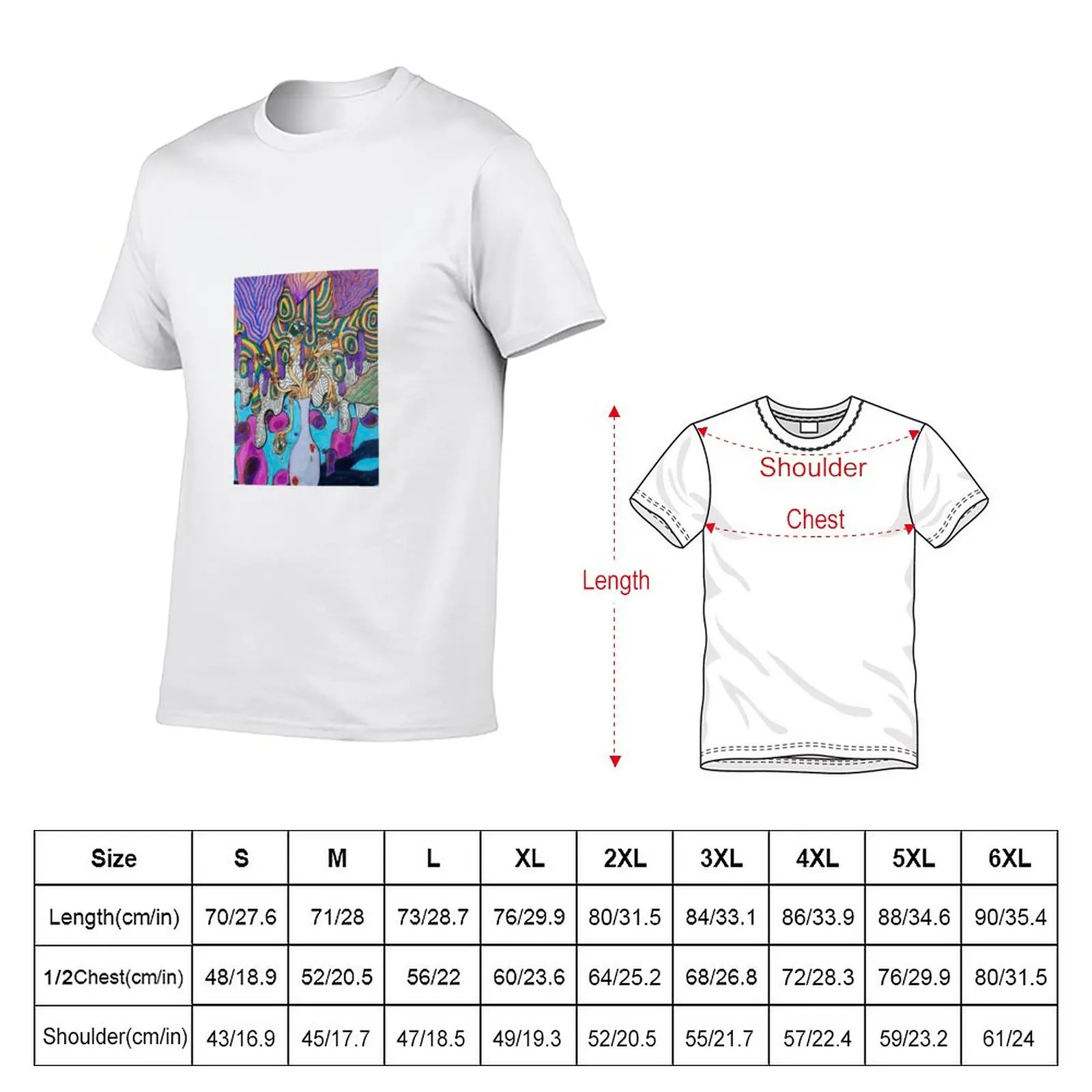 New Surreal Vase T-Shirt graphics t shirt shirts graphic tees Aesthetic clothing oversized t shirt Men's t-shirt