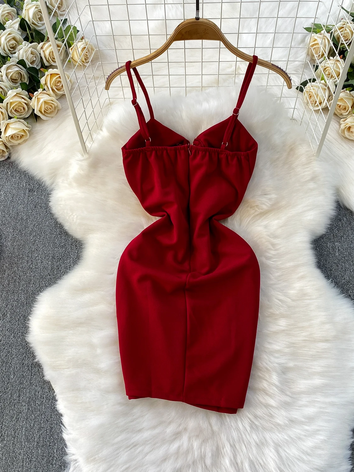 Vestido Foamlina para mujer, novedad de 2025, liso, con tirantes finos, sin mangas, recortado, cintura alta, ajustado, vestido de fiesta de medianoche con almohadillas