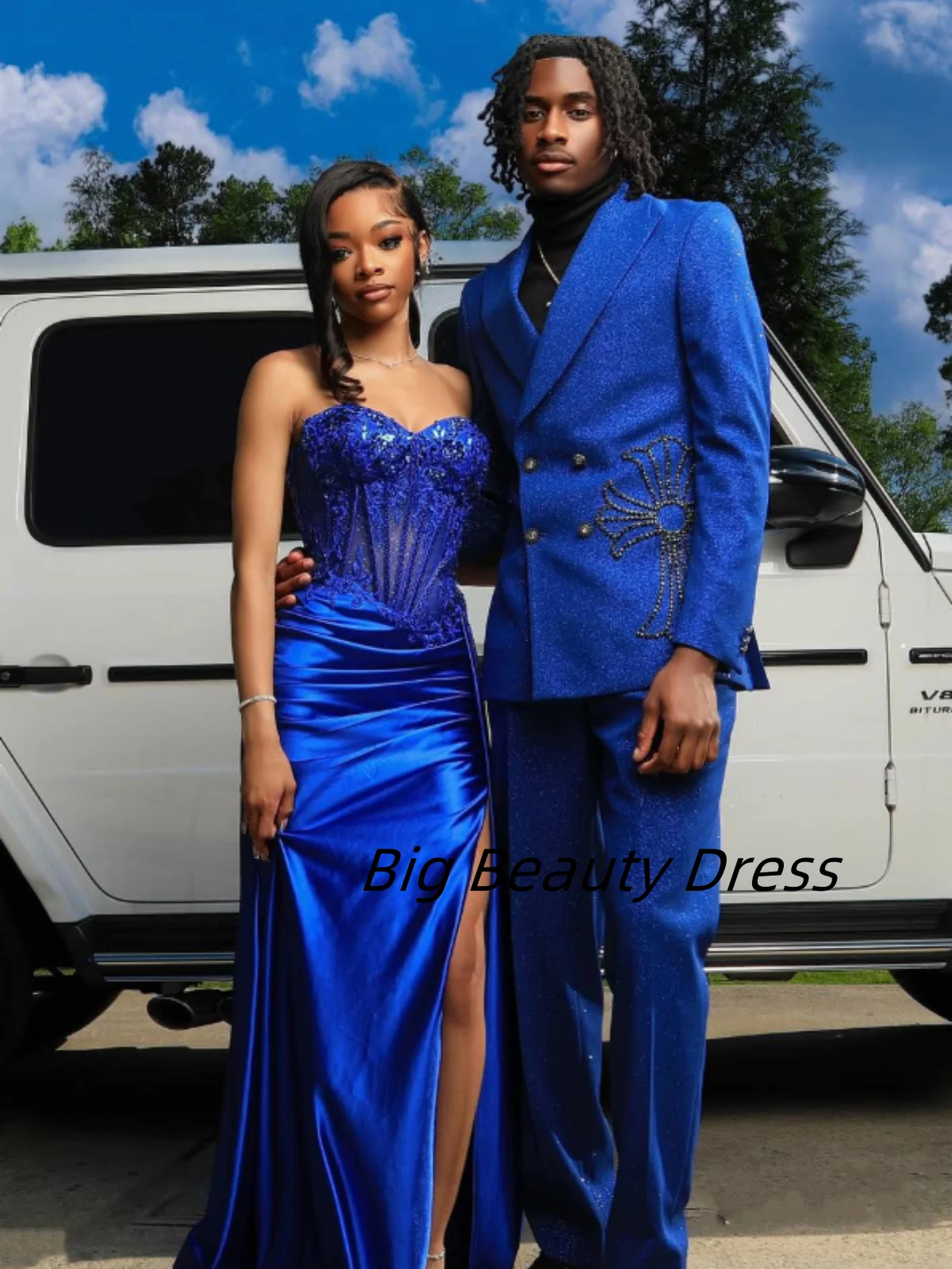 فستان سهرة من TIANTIAN مخصص بفتحة عالية مزين بالترتر للحفلات الراقصة بدون أكمام مكشوف الأكتاف وشوكة عالية لحفلات الزفاف