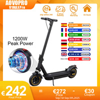 AOVOPRO V1MAX PRO 1200W Electric Scooter 45KM Max Range 35KM/H 500W Motor Power 42V14.5AH Folding Electric Scooter for Adults