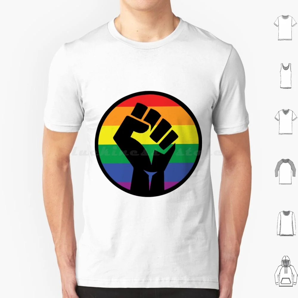 Pride Black Lives Matter T Shirt Cotton Men Women DIY Print Pride Blm Black Lives Matter America United States Rainbow Queer