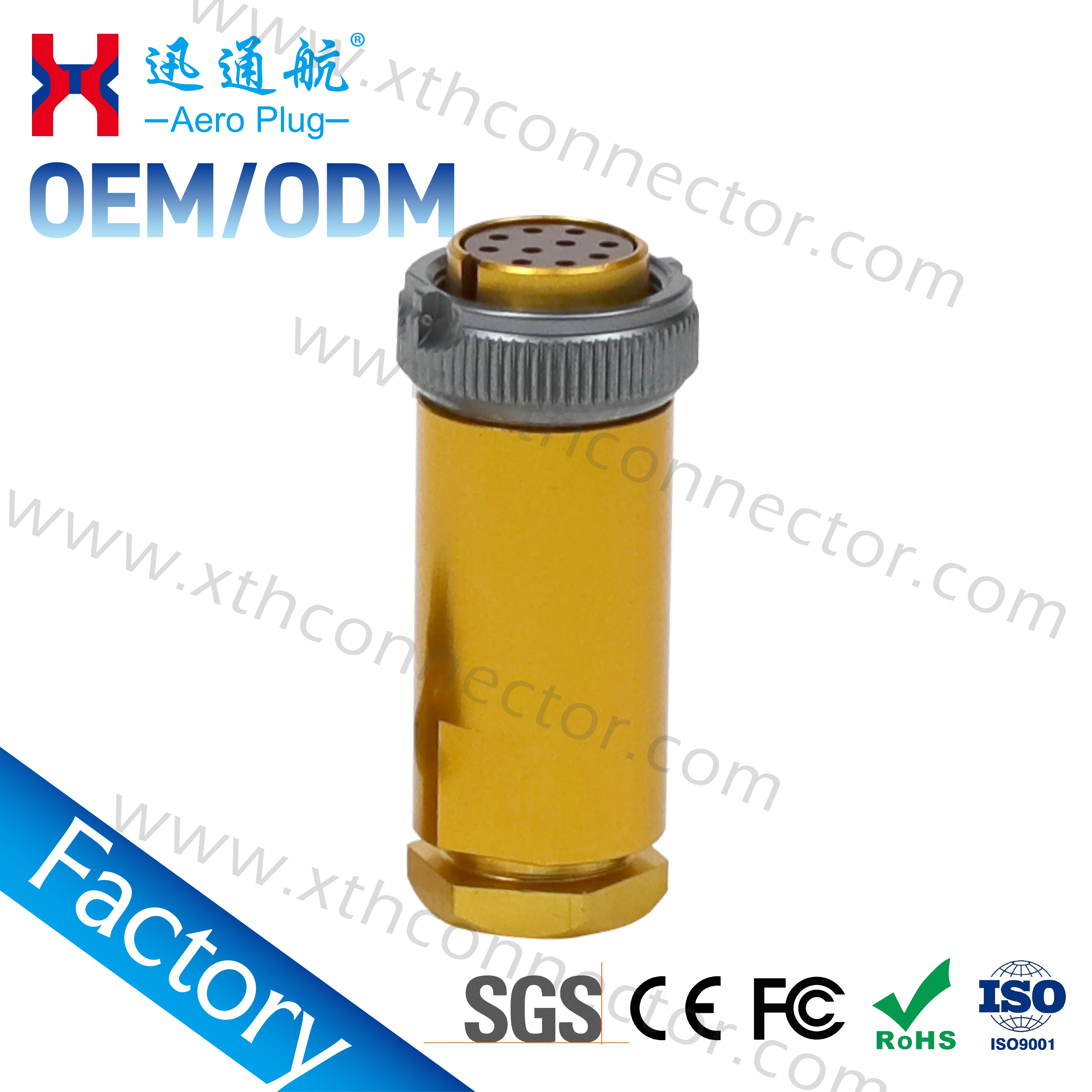 Round Connector 4 10 Pin Male Female Threaded Circular Electrical Connector PC Series