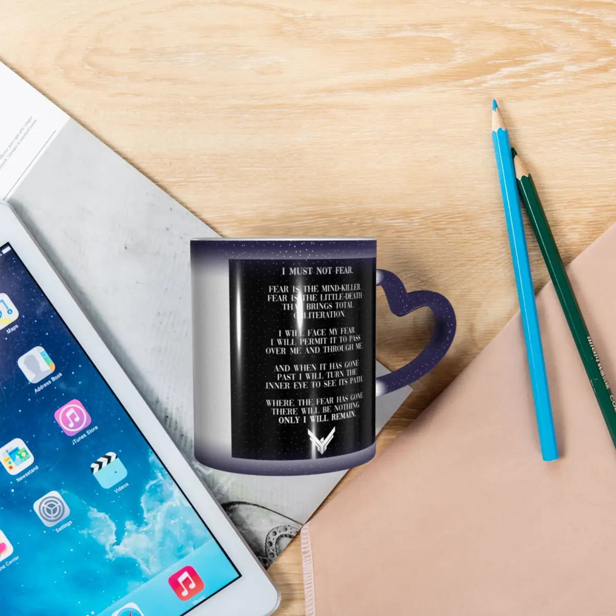 Litany ضد الخوف الكثبان الرملية 2020 إقتباس القدح مضحك أكواب القهوة السيراميك أكواب الشاي كوب حليب درينكوير هدية للأصدقاء #3