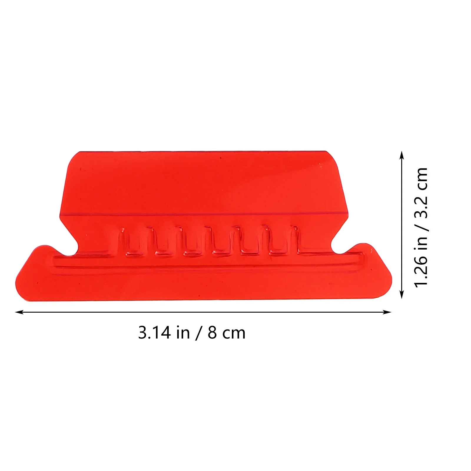 مجموعة واحدة من ملصقات PVC الملونة سهلة المشبك، علامات تبويب مجلد الملفات الشفافة، ملف تصنيف اللوازم المكتبية