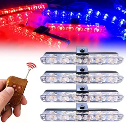 12V Vehicle Car Front Deck Grille LED Strobe Light Police Emergency Hazard Warning Flashing Signal Lamp Daytime running lights