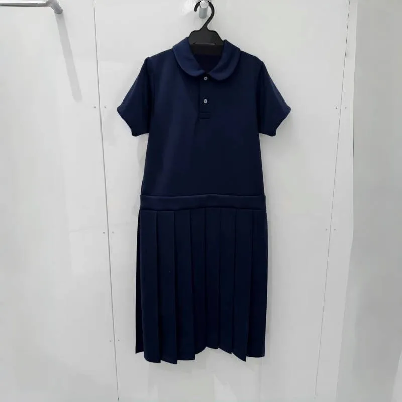 25 春夏の新スタイルフリル半袖 Tシャツプリーツパッチワークルーズドレス女性のスカート