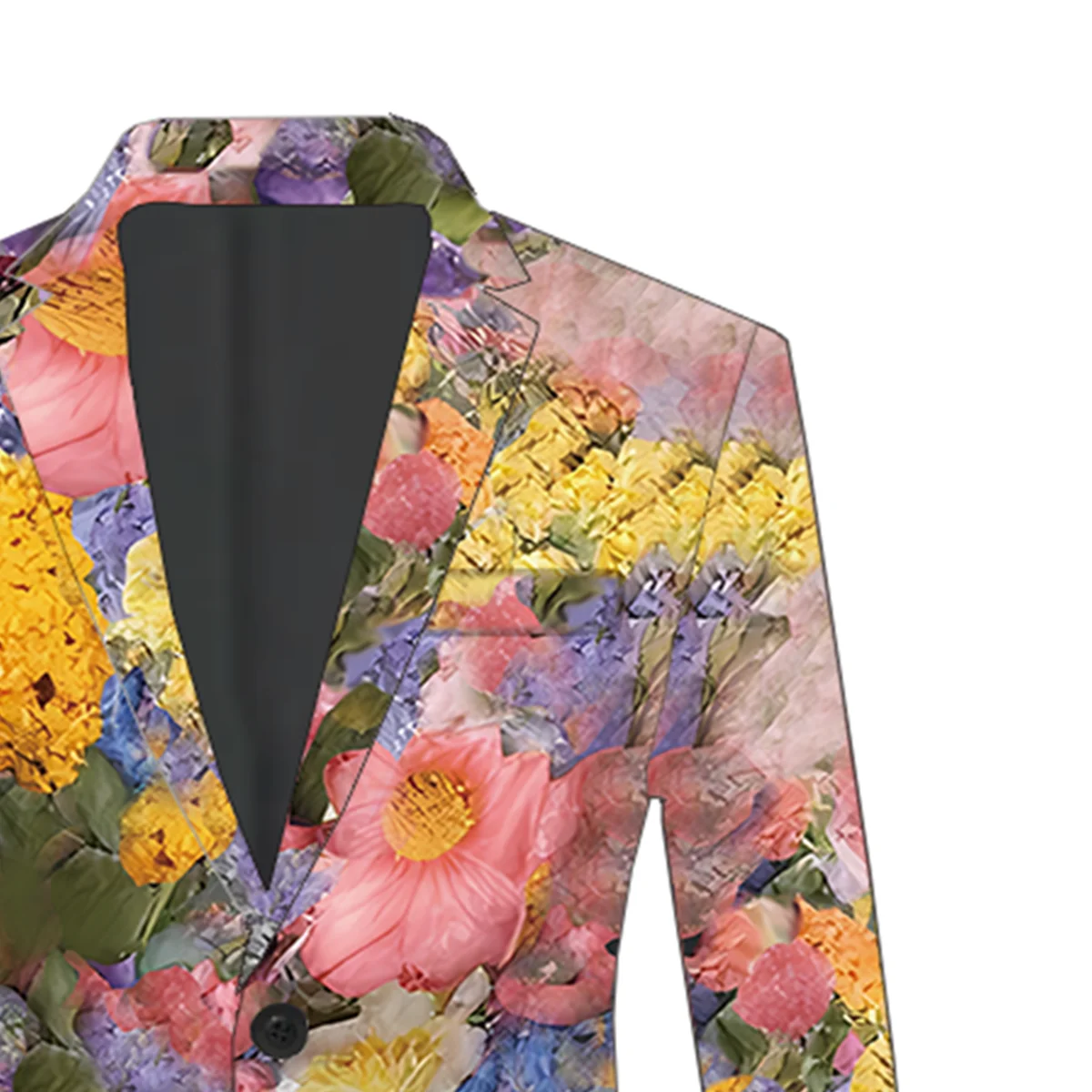 Traje de ocio para hombre, chaqueta ajustada con flores, boutique, negocios, boda, novedad de 2024