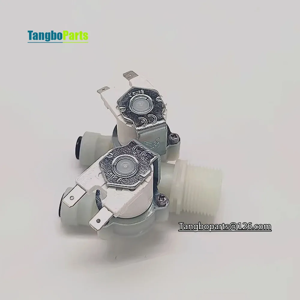 Oven Spare Parts D Type 25 °C Plastic Double Head Water Inlet Valve Solenoid Valve For Lainox Household Commercial Oven