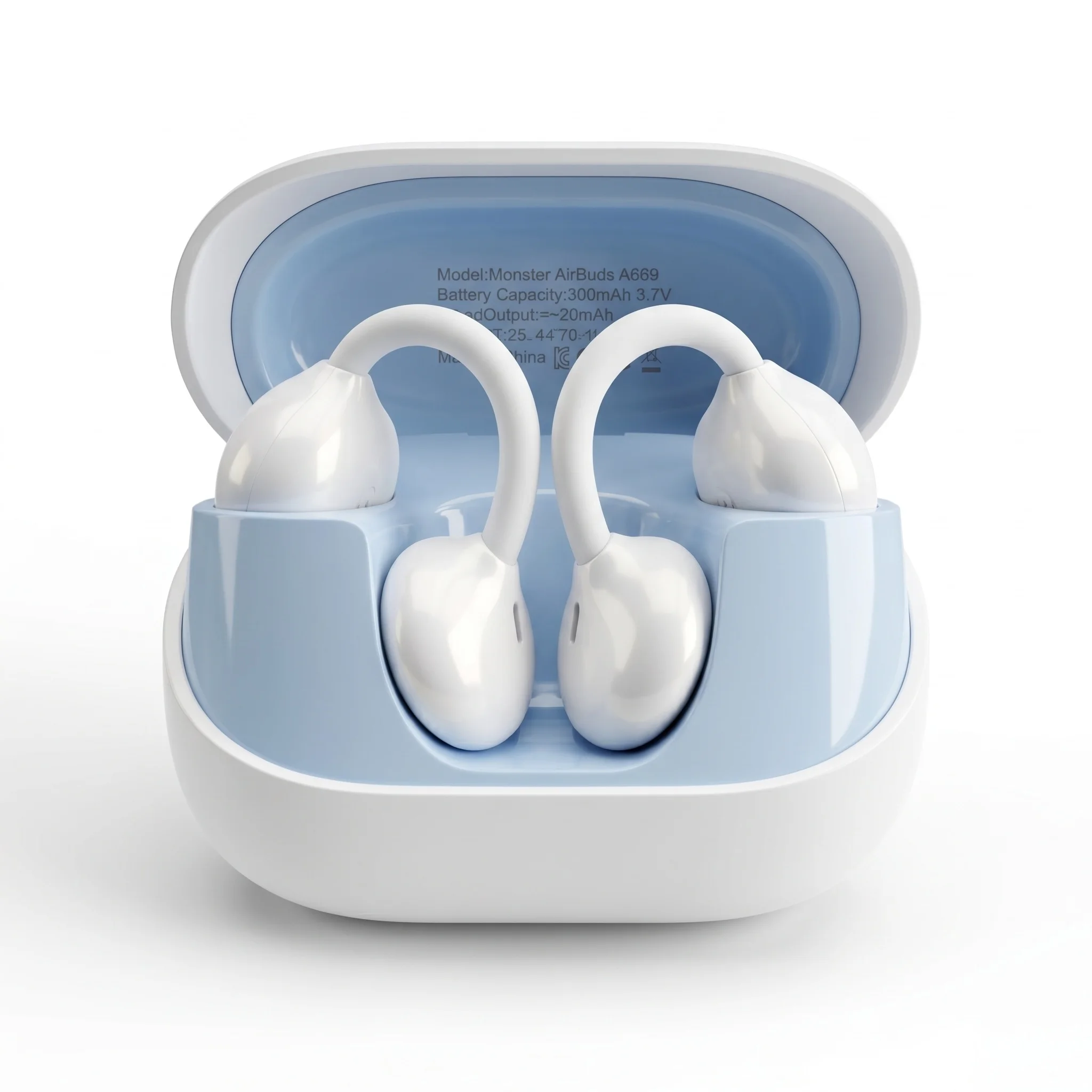 Słuchawki Monster AC235 Ai Translator Earclip, douszne, Hi-Fi Stereo, Bluetooth 6.0, słuchawki z funkcją ENC do czystych rozmów, bezprzewodowe słuchawki TWS — 2