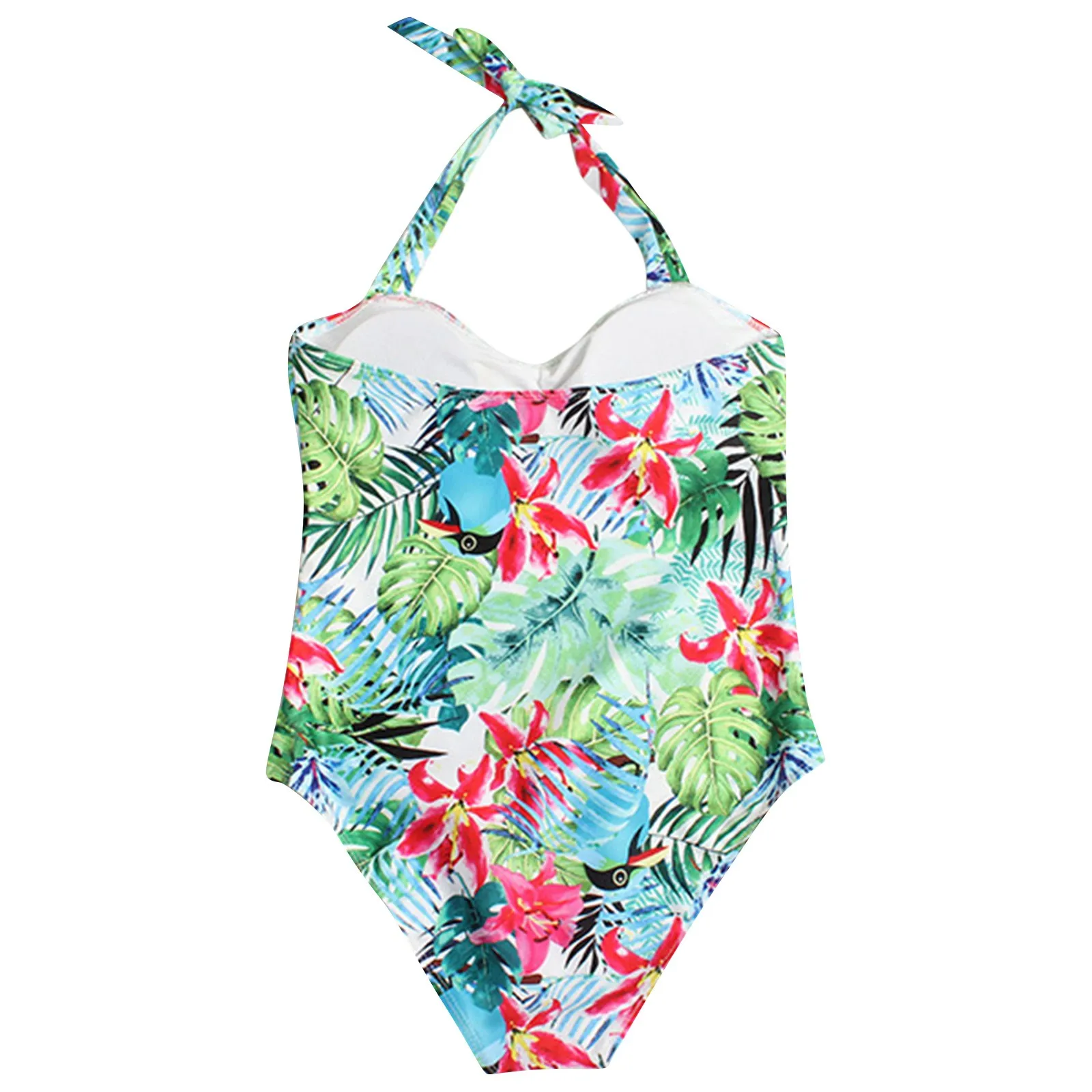 Swimwear For Women Swimming Bathing Suit V Neck Sexy Swimsuit Monokini Vintage Halter Padded Bra Athletic Bikini 2024 Women