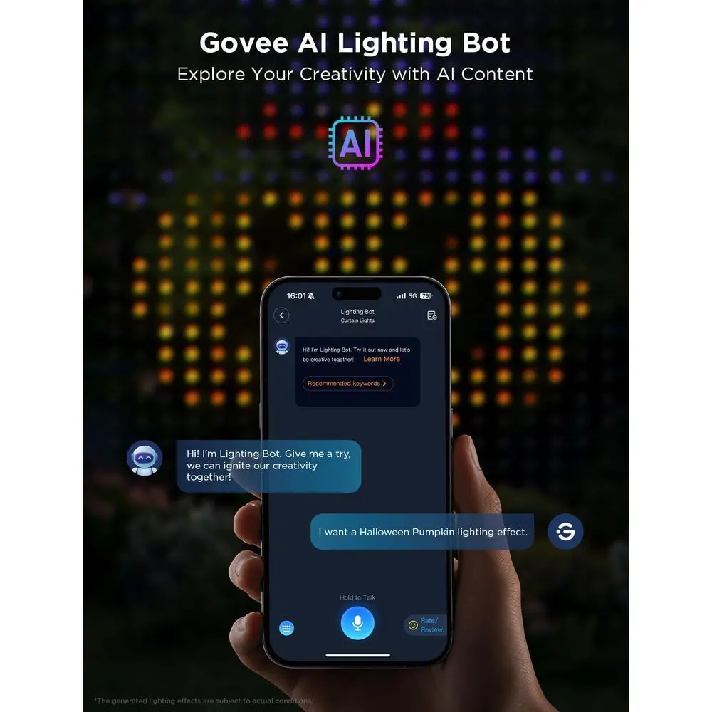 أضواء الستار 2، 520 مصباح LED، ضوء ستارة LED ذكي مع DIY GIF AIGC، غير قابل للربط، أضواء عطلات متغيرة الألوان RGBIC للداخل #5