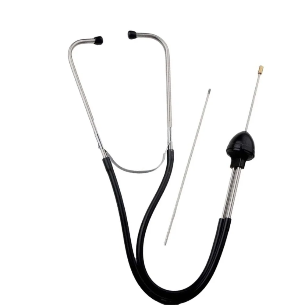 Black Car Stethoscope Automotive Tool Engine Sound Detector Precision Sound Detection Ergonomic Grip Lightweight Design