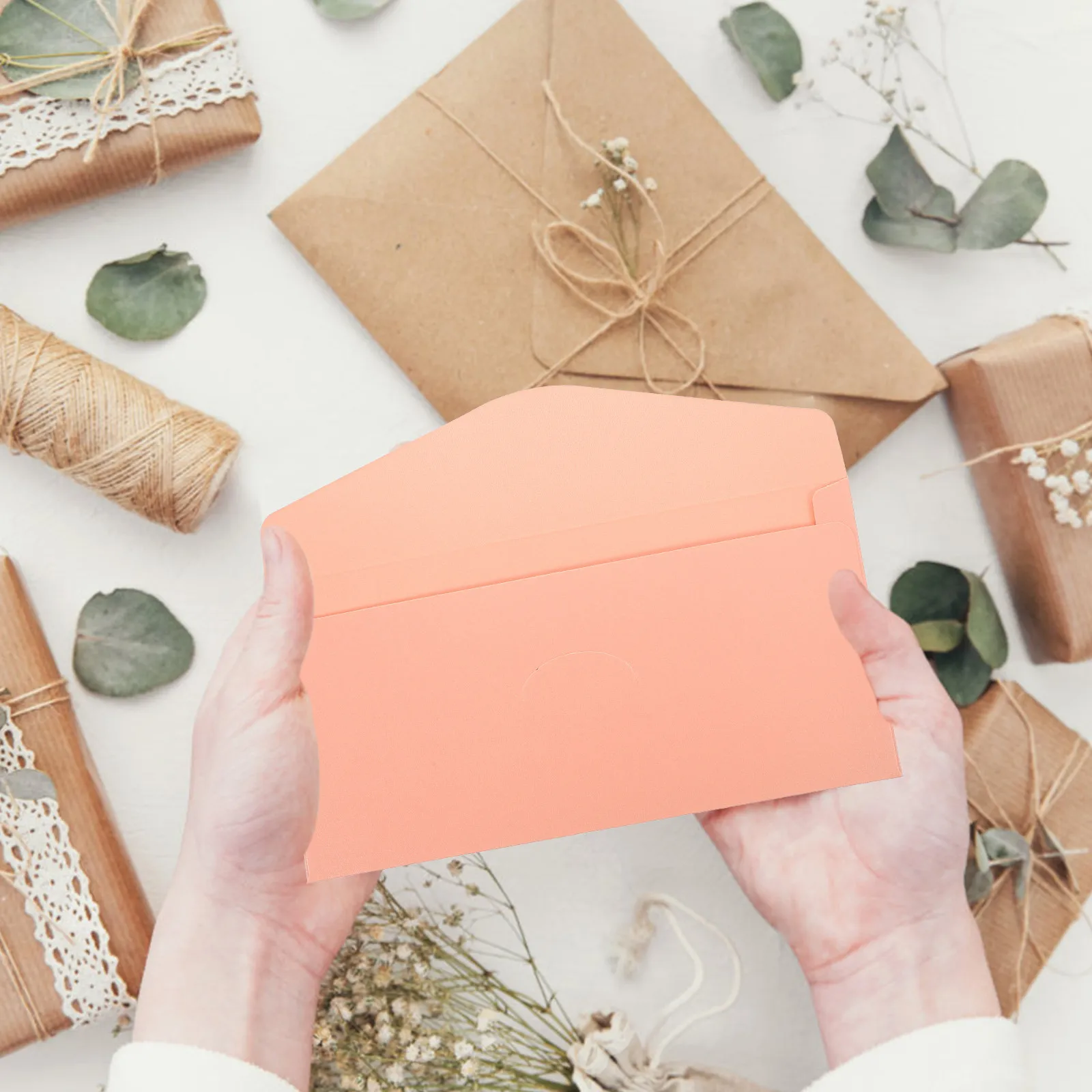 

50Pcs Shimmering Iridescent Paper Envelopes Multi-Function Decorative Wedding Envelopes for Parties Holidays Greeting Cards