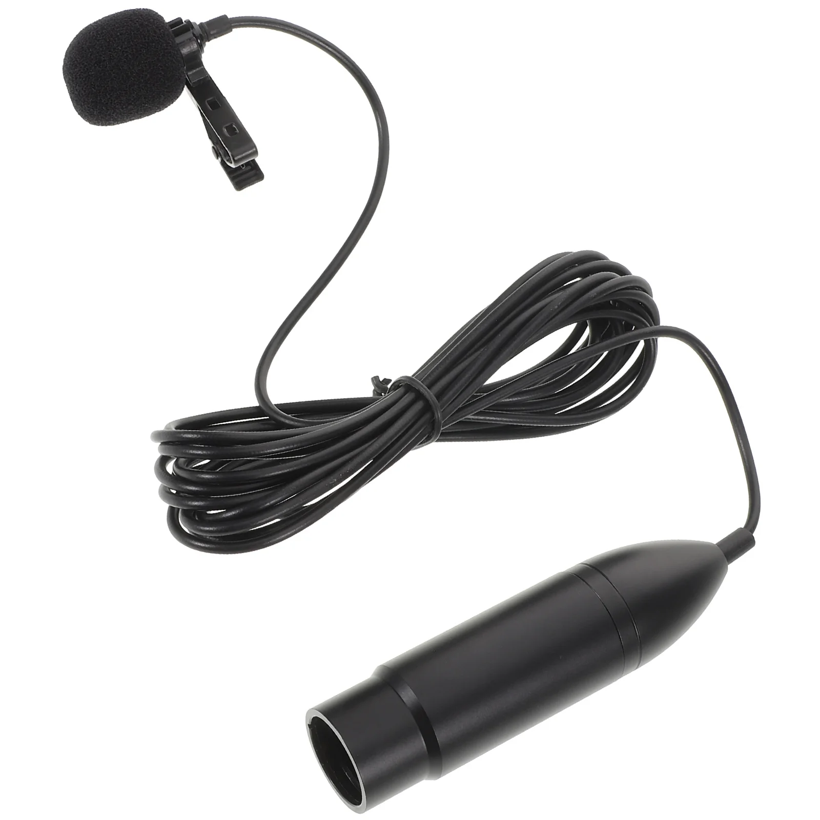 ไมโครโฟนแบบหนีบปกเสื้อ 48V XLR แบบสามขา พกพาสะดวก ใช้สำหรับบันทึกเสียง พูด ออกอากาศสด ใช้ไมโครโฟนแบบหนีบปกเสื้อสำหรับงานเสียง