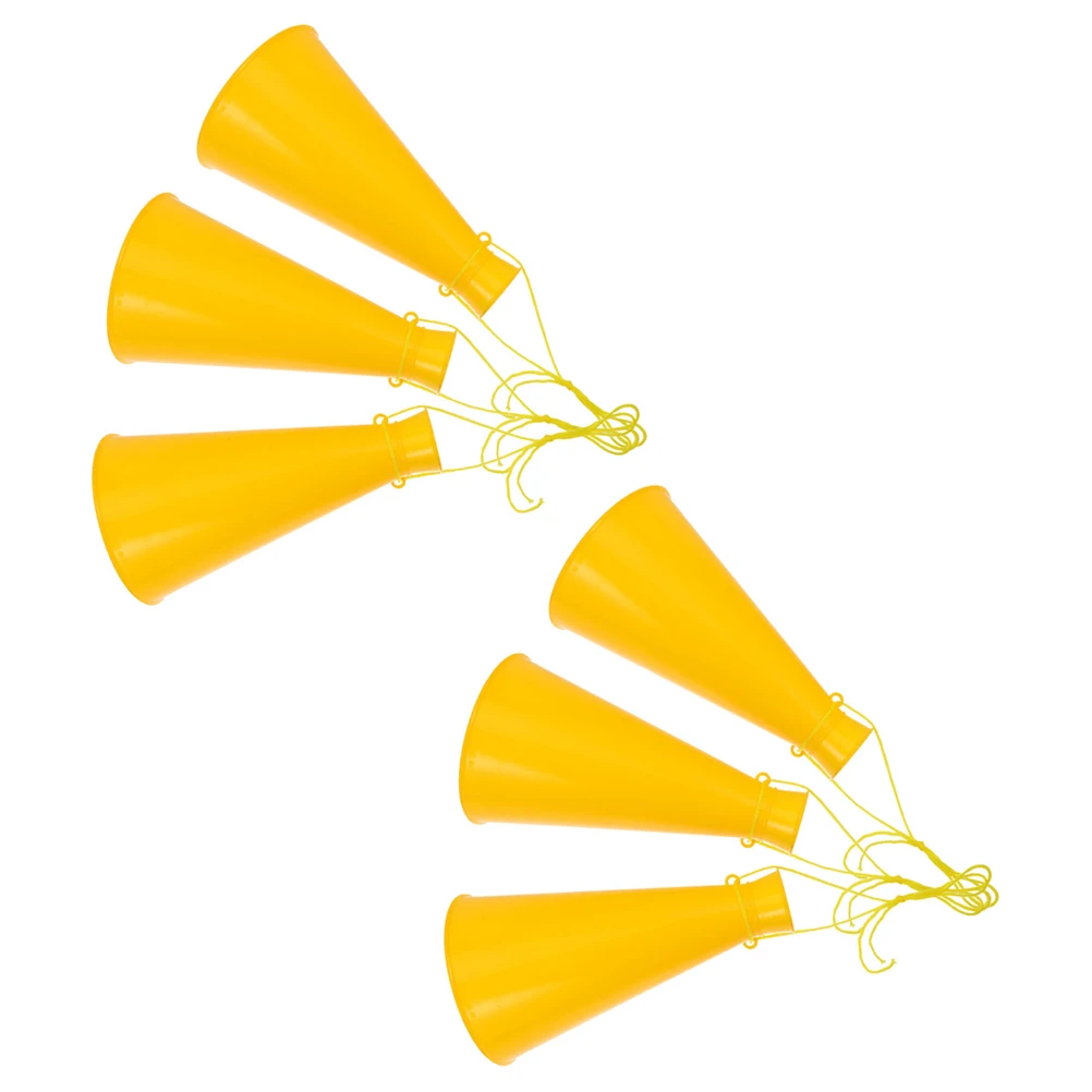 

6 Pcs Cheer Megaphones Party Props Sports Cheers Noisemaker Abs Portable Kids Toys Smooth Safe Birthday Camping Concert Wedding